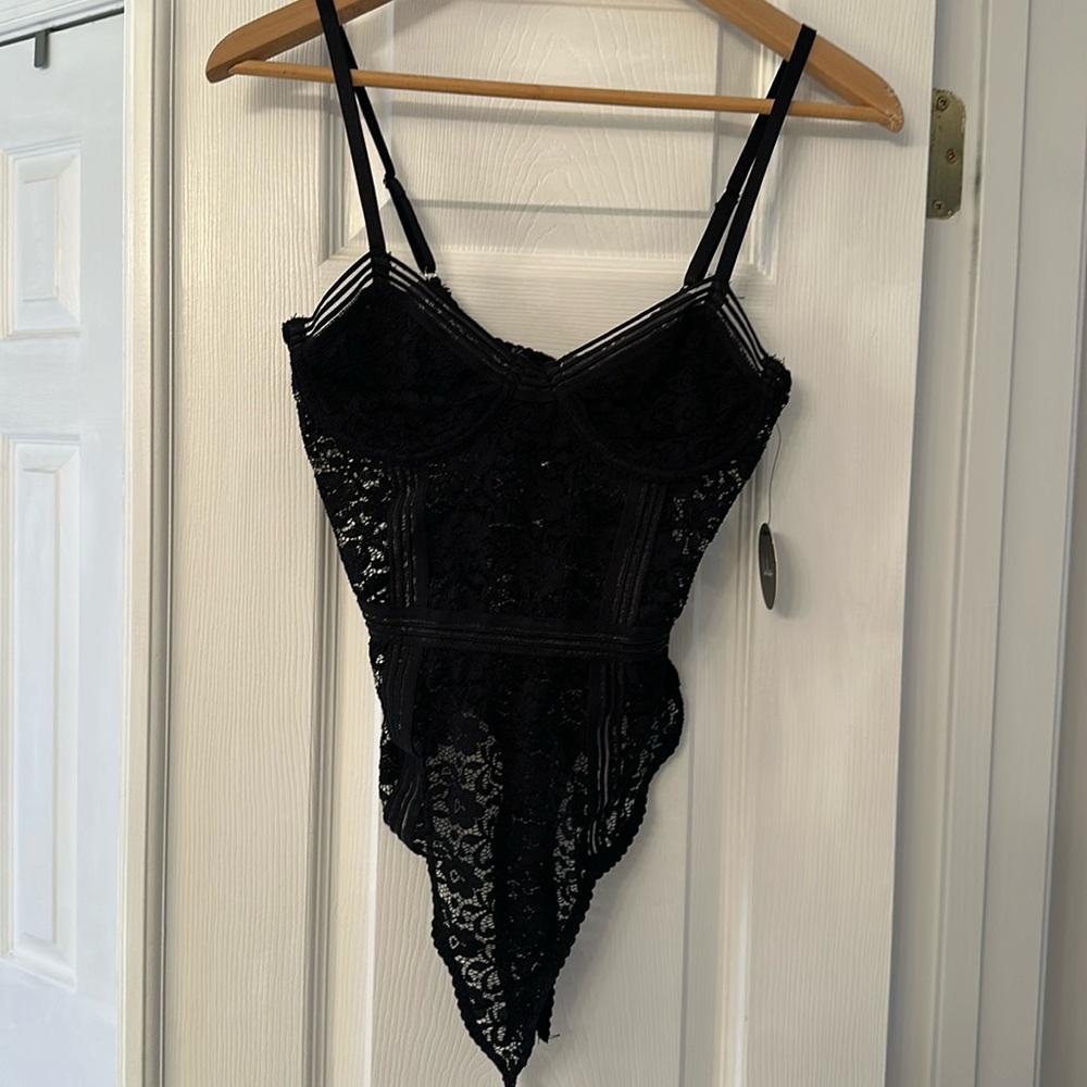 Lulu’s lace bodysuit